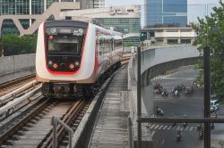 Proses Pembangunan LRT Jakarta Jalur Rawamangun-Manggarai 