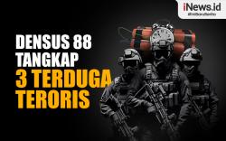 Infografis Densus 88 Tangkap 3 Terduga Teroris di Lombok Barat
