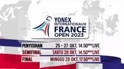 Saksikan Pebulu Tangkis Indonesia di French Open 2023 Mulai Hari Ini, Live iNews