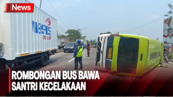Rem Blong, Minibus Bawa Rombongan Santri Terguling di Salatiga