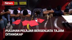 Puluhan Pelajar Bawa Berbagai Sajam Ditangkap saat Akan Tawuran di Semarang