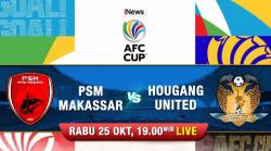 PSM Vs Hougang United di AFC Cup 2023 Malam Ini, Live iNews
