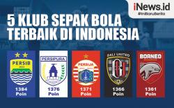 Infografis 5 Klub Sepak Bola Terbaik di Indonesia
