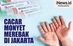 Infografis Cacar Monyet Merebak di Jakarta<