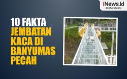 Infografis 10 Fakta Jembatan Kaca The Geong Limpakuwus Banyumas Pecah