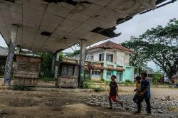 Penampakan Terminal Malingping Lebak Terbengkalai Seperti Film Horor