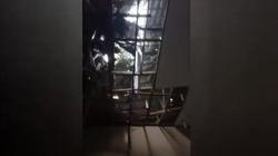 Hujan Deras Disertai Angin Kencang, Pohon Besar Tumbang Timpa Kantor Camat Karang Tanjung