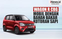 Infografis Wagon R CBG Mobil dengan Bahan Bakar Kotoran Sapi 
