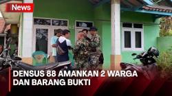 Penggeledahan di Rumah Warga, Densus 88 Amankan 2 Orang Beserta Barang Bukti