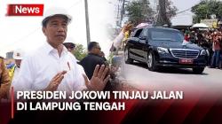 Presiden Jokowi Cek Perbaikan Jalan di Lampung Tengah, Mengaku Bisa Tidur saat Perjalanan