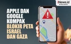 Infografis Apple dan Google Matikan Peta Lalu Lintas Israel dan Gaza