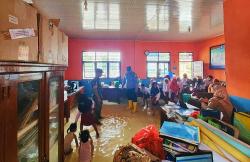 Banjir Rendam 2 Sekolah di Rohul, Ratusan Siswa Diliburkan