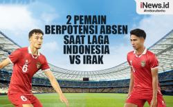 Infografis 2 Pemain Berpotensi Absen saat Laga Timnas Indonesia Vs Irak 