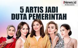 Infografis 5  Artis Jadi Duta Pemerintah
