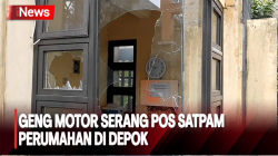 1 Orang Terluka, Geng Motor Serang Pos Satpam Perumahan di Depok<