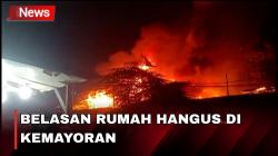 Belasan Rumah di Kemayoran Terbakar, 2 Orang Dilarikan ke RS karena Luka Bakar
