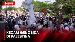 Aksi Bela Palestina, Ribuan Orang Geruduk Kedubes Amerika Serikat