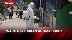 Dapat Keluhan Warga terkait Aroma Busuk, Polisi Lakukan Penyemprotan di Lokasi Ayah dan Anak yang Tewas