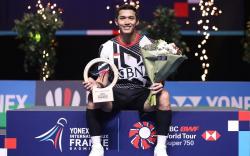 5 Berita Populer: Jonatan Christie Juara French Open 2023 hingga Spike Geledek Pevoli Megawati