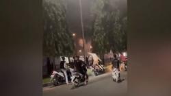 Bikin Geram, Geng Motor Tawuran di Medan Saling Lempar Petasan dan Batu