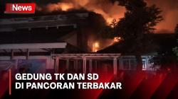 Api Lalap Gedung TK dan SD Sumbangsih di Pancoran, Warga Panik