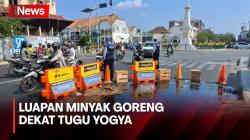 Muncul Luapan Minyak di Dekat Tugu Yogya, Ternyata Ini Pemicunya