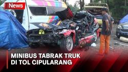 Kecelakaan Minibus Tabrak Truk di Tol Cipularang, 1 Orang Tewas