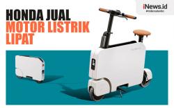 Infografis Honda Jual Motor Listrik Lipat Motocompacto Rp15,6 Juta