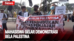 Bela Palestina, Ratusan Mahasiswa Se-Bandung Raya Gelar Demonstrasi <