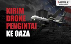 Infografis Amerika Serikat Kirim Drone Pengintai ke Gaza