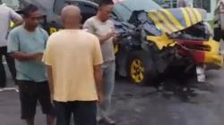 Penyebab Kecelakaan di Palangka Raya, Mobil Patroli Polisi Tiba-Tiba Selip Hantam Truk<