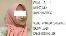 2 Korban Penipuan Modus Arisan Bodong Mahasiswi Cantik di Bandung Lapor Polisi<