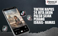 Infografis TikTok Hapus 24 Juta Akun Palsu sejak Perang Israel-Hamas 