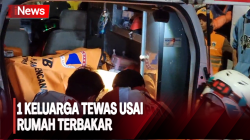 Diduga Terjebak Kebakaran,  1 Keluarga Terdiri dari 4 Orang Tewas di Rawa Badak Utara