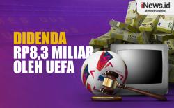 Infografis Barcelona Didenda UEFA Rp8,3 Miliar