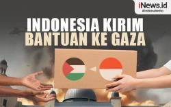 Infografis Indonesia Kirim Bantuan ke Gaza