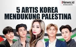 Infografis 5 Artis Korea yang Mendukung Palestina