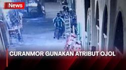 Aksi Curanmor Gondol Motor di Tengah Keramaian Warga Kebon Jeruk sambil Gunakan Atribut Ojol