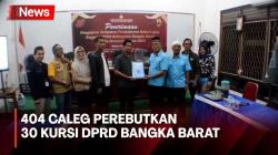 KPUD Bangka Barat Tetapkan 404 Orang Sebagai Daftar Calon Tetap