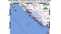 Gempa Bumi Dangkal M4,9 Guncang Enggano Bengkulu, Berpusat di Darat