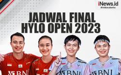 Infografis Jadwal Final Hylo Open 2023: 2 Wakil Indonesia Berpeluang Rebut Juara!