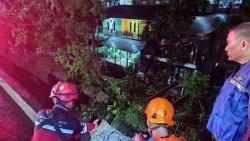 Jalan Raya Tajur Bogor Longsor usai Diguyur Hujan, Timpa Rumah Warga
