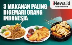 Infografis 3 Makanan Paling Digemari Orang Indonesia