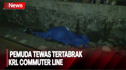 Tragis! Pemuda Tewas Tertabrak KRL Commuter Line di Bekasi 