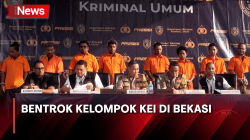 9 Orang Ditahan Polisi Imbas Bentrok Kelompok Kei di Bekasi