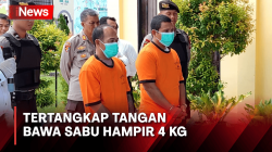 Terancam Hukuman Mati, 2 Pengedar Sabu di Singkawang Tertangkap Tangan Bawa Sabu Hampir 4 Kg<