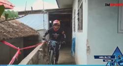 Viral, Balap Sepeda Gunung Digelar di Perkampungan, Pembalap sampai Masuk Rumah Warga