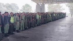 Pengamanan Pemilu 2024, Anggota Sapol PP dan Linmas Bandung Digembleng TNI AD dan AU