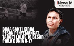 Infografis Bima Sakti Kirim Pesan Penyemangat, Target Lolos 16 Besar Piala Dunia U-17<