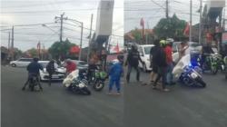Viral Aksi Duel Pengendara Moge Vs Ninja di Tengah Jalan Badung Bali